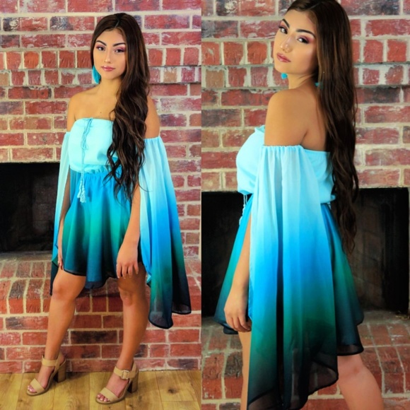 Dresses & Skirts - 💙SOLD OUT 💙Ocean Dreams Ombre Mini Dress